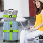 4 Pack Luggage Straps Suitcases Tsa Approved Travel Belt Suitcase Strap Green