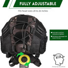Tactical Helmet With Headset 4in1 Upgraded Adjustable With Helmet Cover For Airs