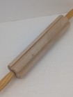 Rare 16  Ridged grooved Wooden Roller For Pasta  Dough  Pastry  Noodles  Biscuit