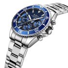 Biden Biden-0163 Men s Analogue Quartz Watch With Stainless Steel Strap  Gold   