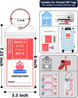Carnival Luggage Tag Holders  Clear Cruise Luggage Tag Holder Zip Seal With Stee