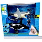 Animal Planet Mega Shark Orca   Great White Killer Whale Rare 2015 Diver Toys 5 