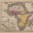 1839 Africa  Map Original - Unexplored Regions  Caravan Routes  Mozambique