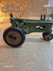 Antique 1940s Ertl Cast Aluminum John Deere Model A Tractor W driver