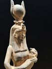 Ancient Egyptian Isis  Motherhood Goddess   Goddess Isis Sculpture With Horus