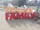 Vintage Family Dollar Lighted Store Sign Architectural Steel Allen Industries Us
