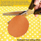 Fabric Pinking Shears Scalloped 7mm Stainless Steel Craft Sewing Scissors