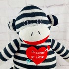 Dan Dee Sock Monkey Plush  prisoner Of Love  Romantic Stuffed Animal 22 