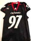 Game Worn Used Adidas Cincinnati Bearcats Football Jersey  97 Size 2ac