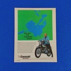 1968 Kawasaki Samurai 250cc Motorcycle Print Ad Japanese Art Ships Free Lot B29