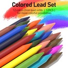 Four Candies 2mm Mechanical Pencil Set With Case  Artist Metal Lead Holder  6   