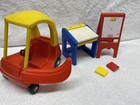 Vintage Little Tikes Miniature Easel Desk  Cozy Coupe Dollhouse Furniture