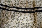 Prairie Pioneer Frontier 19th Century Ruffled Skirt Yellow Black Calico  - Osfm
