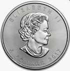 2017 Fresh Silver 1 Oz  9999 Canadian Maple Leaf Inv 5 - Round Money Coin Shop