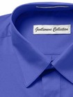 Men s Short Sleeve Regular Fit Easy Care Cotton Blend Solid Dress Shirt - Colors