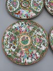 Lot Of 4 Antique C 1900 Chinese Famille Rose Canton Enamel Medallion Plates 9 5 
