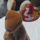 Rare Ty Beanie Babies Original Pouch Kangaroo Plush W  Baby Vintage 1997 Ages 3 