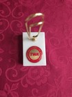 Vtg Twa Airline Desk Paper Clip Holder White Marble Base Trans World Airlines
