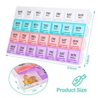 Large Weekly Pill Organizer 4 Times A Day 7 Day 2 Pack