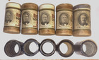 Vintage Edison Gold  Moulded Cylinder Record Lot Of 5 Echo   All Over The World