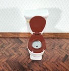 Dollhouse Toilet Plain White Ceramic For Bathroom 1 12 Scale Miniature