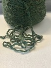 Cone Spool  6 Novelty Curley Soft Alpaca Yarn W nylon 1lb 796gr Green 0069d