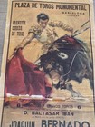 Bullfighting Matador 1961 Poster 42x21 Stunning Plaza De Toros Barcelona origina