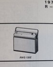 Vintage Original Model Rwg 135 Am Radio Service Data Manual