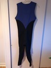 O neill Men Sleeveless Black   Blue Long John Wet Suit Size M