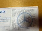 Original 1987 Mercedes-benz 560sl Window Sticker Monroney Label R107 Signal Red