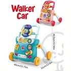 3-in-1 Baby Learning Walker Activity Center Music Lights Toddler Toy Boys Girls