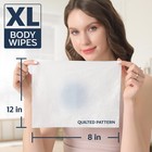 60 Xl Shower Wipes     Body Wipes For Adults Bathing No Rinse     6 Packs Of 10