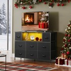 Wlive Black Dresser Tv Stand For 45  50  11 73 d X 47 17 w X 26 38 h 