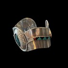 Sterling Silver Inlay Navajo Turquoise Native American Cuff Bracelet J Boyd