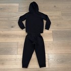 Nike Kids Black Red Camo Fleece Pullover Hoodie Jogger Cozy Warm 2-piece Set 4t