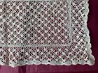 Beautiful French Antique Bobbin Lace Doily  With A Lovely Floral Design 47cm