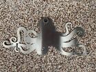 Octopus Wall Art  Flat Metal Ruby Red Nautical Decor  Beach House Decor