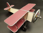 Vintage Stained Glass Kaleidoscope Bi-plane 2 2000 Signed By Artist Pink Glass 
