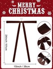 Brown Long Velvet Bows Ornaments For Christmas Tree  Wreath  Garland  Swag 