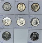 Kennedy Half   Dollar Lot  1971-2025  7  Plus 1 Bonus Coin  Proof And Nifc 