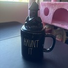 Rae Dunn Halloween Haunted House Ceramic Mug With Lid