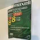 Maxell T-160 Standard Grade - 8 Hours Blank Vhs Tapes - Lot Of 2 New Sealed