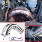Stainless Steel 3 5  Raw Intake Elbow For Dodge 6 7 Cummins Diesel Turbo 07 5-18