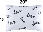 2 Love Print Toddler Travel Pillow Cover 15  X 20  With Zipper Closure Small 