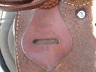 12    Sq H Bars Santa Fe Saddlery  Leather Western Barrel  trail Saddle Sqh Bars