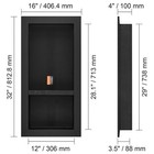 Shower Niche 16x32x4  Double Shelf Wall-inserted For Shower Bathroom