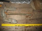 Vintage Cast Iron Boat Anchor 25 Lb C F Co  Star Logo Cf
