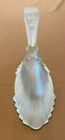 Art Deco Perfume Bottle Pyramid Frosted Satin Glass With Fan Stopper