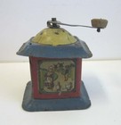 Antique German Tin Litho Miniature Kitchen Coffee Grinder Penny Toy