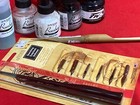 10 Pc Lot 6 Bottles Bombay daler-rowney Fw Acrylic Artist Ink 2 Pens 2 Cleaners